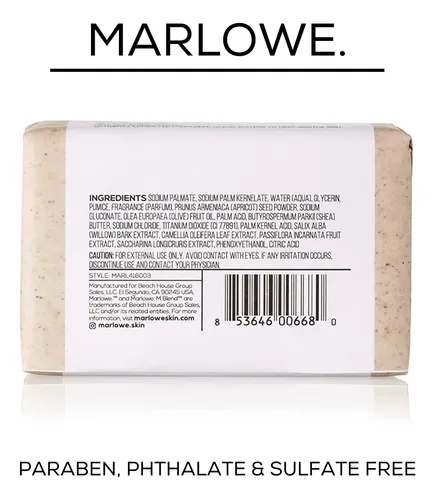 Jabón Exfoliante Corporal Marlowe. No. 102 Para Hombre, 200