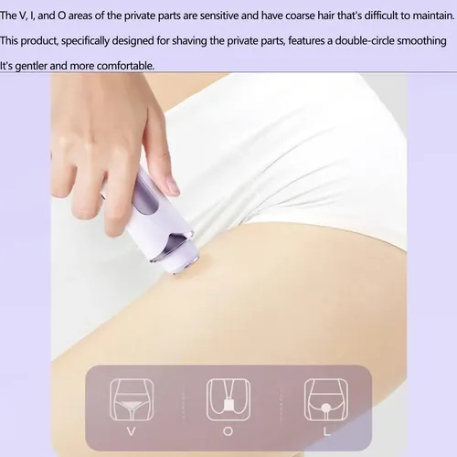 Afeitadora Mujer Zona Intima + Seguridad + Cómodo .p