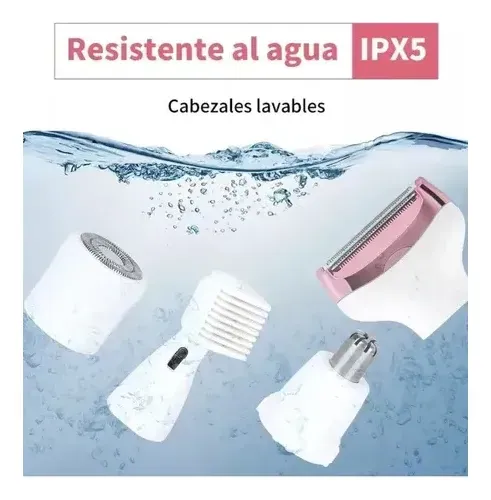 Depiladora Afeitadora Mujer 4 En 1 Facial Corporal