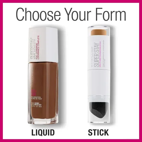 Base En Barra Maybelline Super Stay Espresso 0.25 Oz