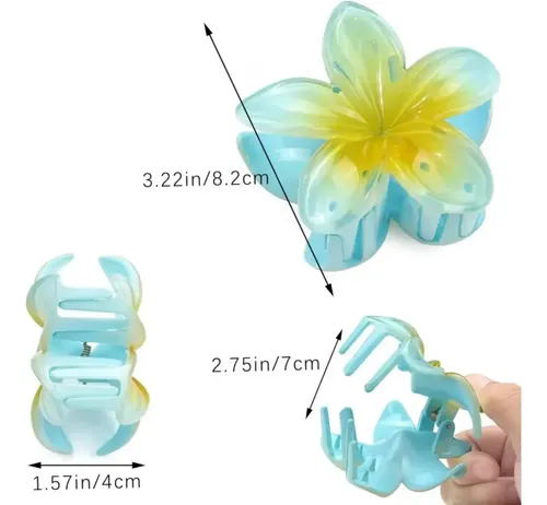 A 10 Pinzas Para El Cabello Con Forma De Flor Plumeria B