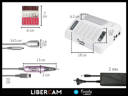 Cabina Uv Para Uñas 5 En 1 Spica S-250 Extractor Luz Led