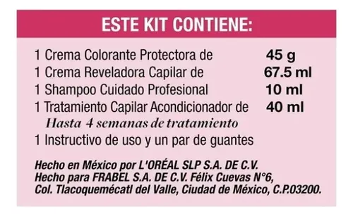 Kit Coloración Excellence Creme Tono 6.34 Chocolate L’oréal Paris