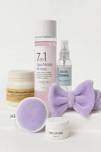 Kit Rutina Diaria Agua Micelar + Termal + Exfoliante + Crema