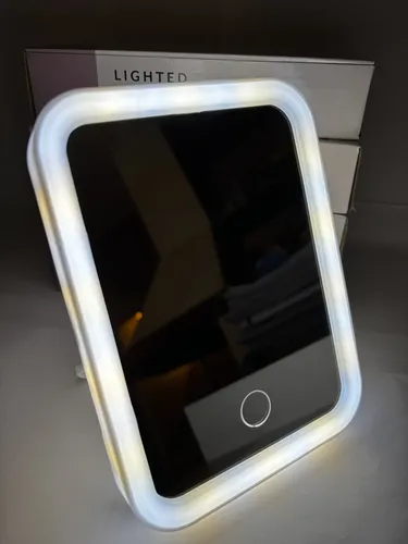 Espejo Con Led Maquillaje Usb-c Recargable Ldv