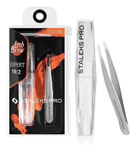 Pinza Para Cejas Finas Y Estrechas Precisa Staleks Pro 10/2