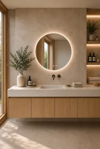 Espejo Led De Baño 60 3 Tonos Led Antiempañante