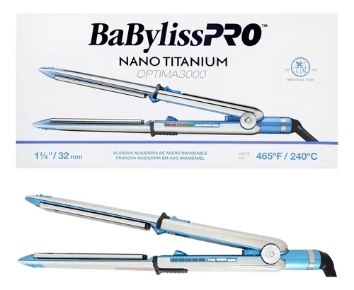 Plancha Pelo Babyliss Alisado Óptima 3000 Color Plateada 220 V