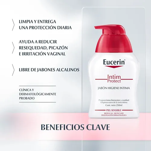 Eucerin Intim Protect Jabon De Limpieza Suave Intimo 250 Ml