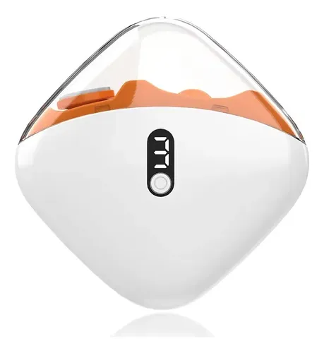Cortaúñas Eléctrico Portátil Con Display Digital Naranja