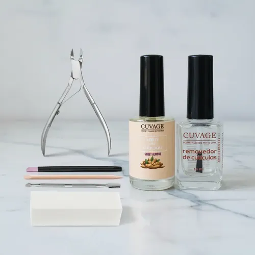 Kit De Cuidado Corta Cutículas Alicate Repujador Aceite Uñas