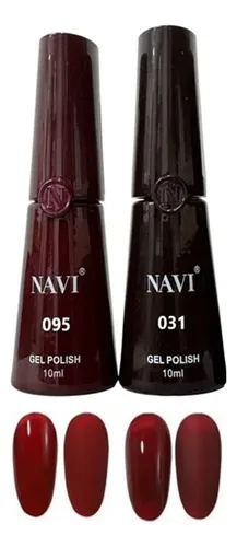 Navi 10ml Gel Polish X2 Uv Bordo Perfecto E Imprescindible