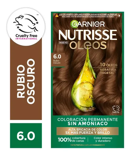 Garnier Nutrisse Oleos Rubio Oscuro 6.0