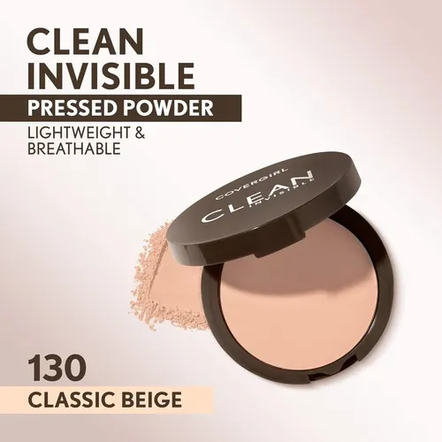 Polvo Prensado Vegano Covergirl Clean Invisible 0.38 Oz