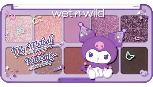 Paleta De Ojos Y Rostro Wet N Wild My Melody Kuromi 10 Tonos
