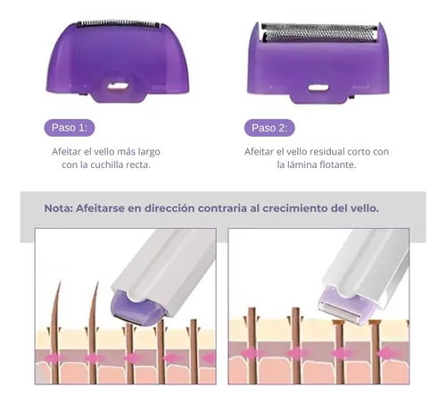Depilador Eléctrico Recargable Usb Facial Y Corporal