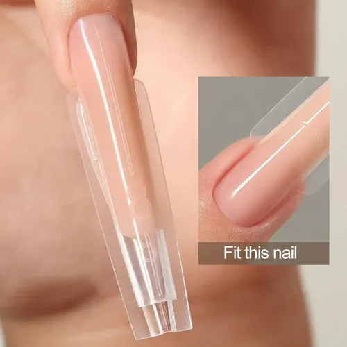 Gs Molde De Uñas De Doble Cara, Extensión Sin Papel, Abs
