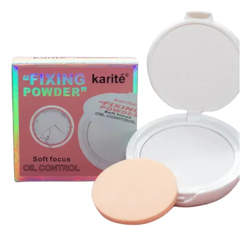 Polvo Compacto Oil Control – Karite Fixing Powder Tono Todo Tipo de piel