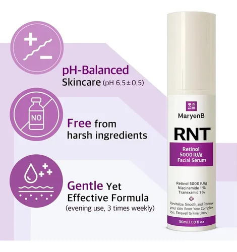 Serum Facial Retinol 5000ui Niacinamida 1% Tranexámico 1%