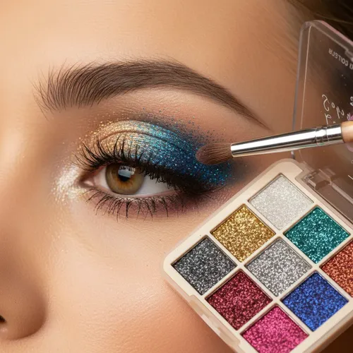 Sombra Para Ojos Con Glitter X 9 Colores Tejar