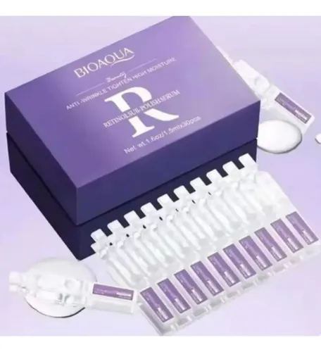 Ampolletas Retinol Antiarrugas Antimanchas Aclarante Cj 30pz Momento De Aplicación Noche Tipo De Piel Todo Tipo De Piel
