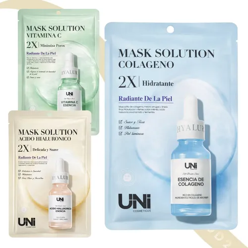 Mascarillas Faciales Hidratantes Exfoliante Antiage Mask X3