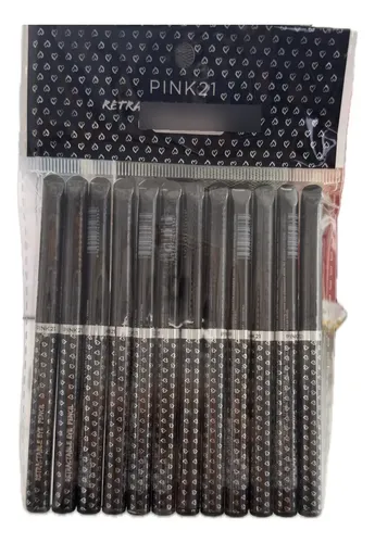 Pack de Delineadores Retráctiles Pink 21 Negros de Larga Duración