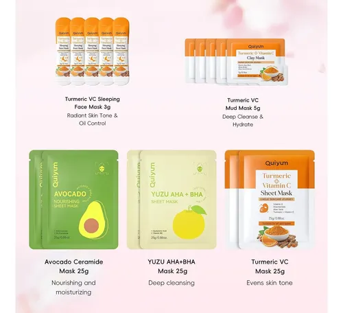 Conjunto De Mascarillas Faciales Quiyum 26 Piezas