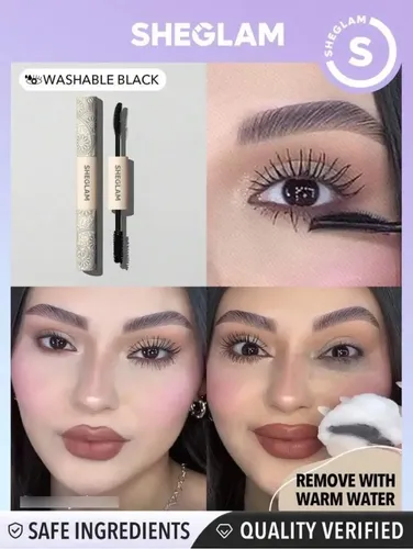 Máscara De Pestañas Maxi Volumen Y Longitud Sheglam Color Negro