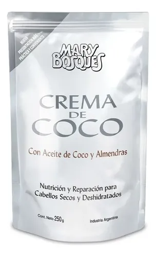 Crema De Coco Y Almendras Mary Bosques Doy Pack X 250 Gr
