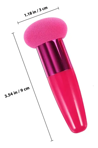 3 Esponjas Cosméticas Faciales Para Base De Maquillaje Rosa