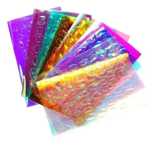 Stickers Aurora X6 Planchas Efecto Hielo Decoracion De Uñas