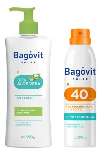 Combo Bagovit Solar Protector Y Refrescante Corporal