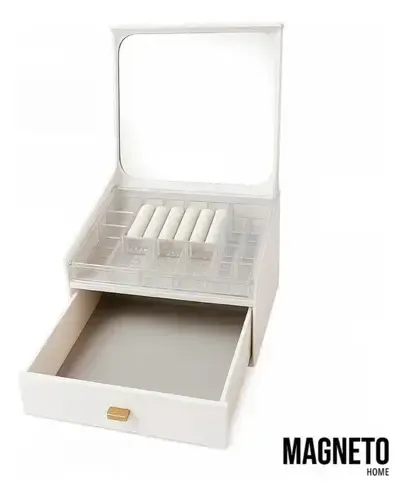 Organizador De Maquillaje Alhajero Con Espejo