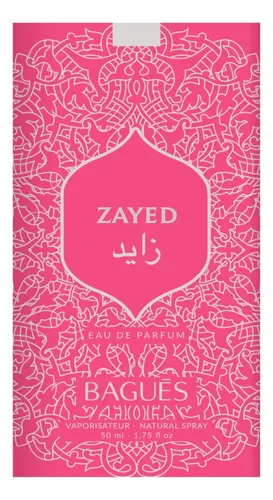 Perfume Bagués Zayed Arabe Floral 50ml Mujeres