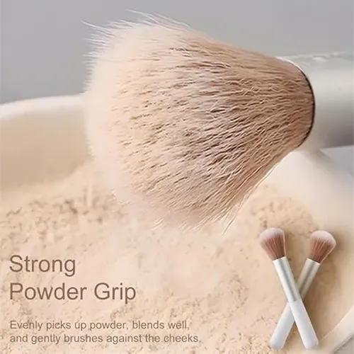 Set De 10 Brochas De Maquillaje Suaves Para Viaje, Sintética