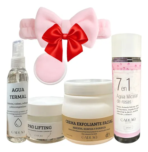 Kit Rutina Diaria Agua Micelar + Termal + Exfoliante + Crema