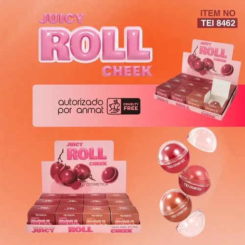 Rubor Juicy Roll Cheek Tei Cosmetica Formato Roll On