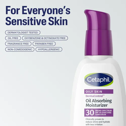Crema Hidratante Cetaphil Dermacontrol Spf 30 Para Piel Gras