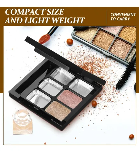 Caja Vacía Healifty Para Paleta De Sombras Con Espejo, 6