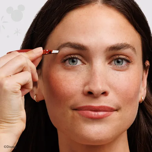 Pinza Mini Inclinada Tweezerman Para Cejas Viaje Precisión