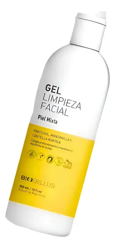 Gel Limpieza Piel Mixta Pantenol Manzanilla Biobellus 300ml