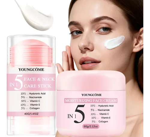 Set De 2 Piezas Cream + Face Set: Moisturizer Skincare Un
