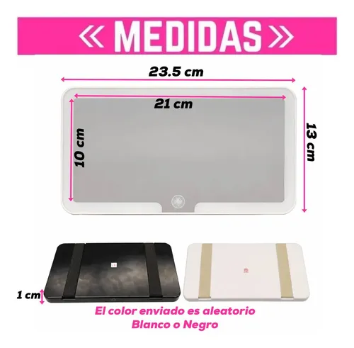 Espejo Luz Led Ajustable Para Visera De Coche Usb Ajustable