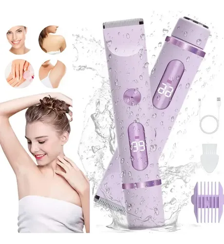 Depiladora De Bikini Para Mujer Electrica Doble Cabeza 2in1