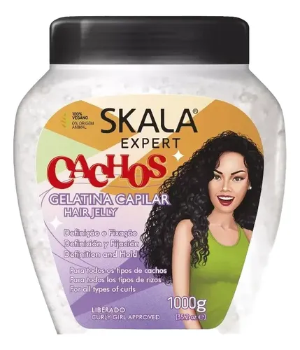 Gelatina Capilar Cachos Definición Fijación Skala Vegano 1kg