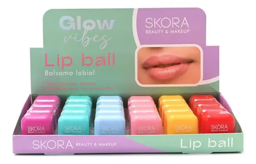 Balsamo Labial Frutal Glow Vibes Modelo 3 Celeste 39585