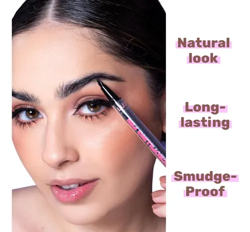 Lápiz De Cejas Microblading Profesional 4 Puntas Marrón