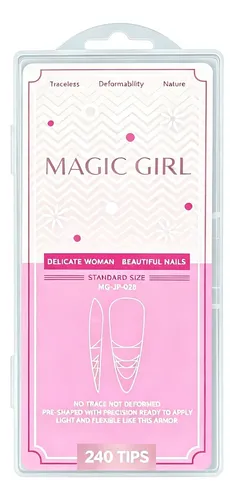 Tips Para Uñas Soft Gel Forma Stiletto Mate 240 Unidades