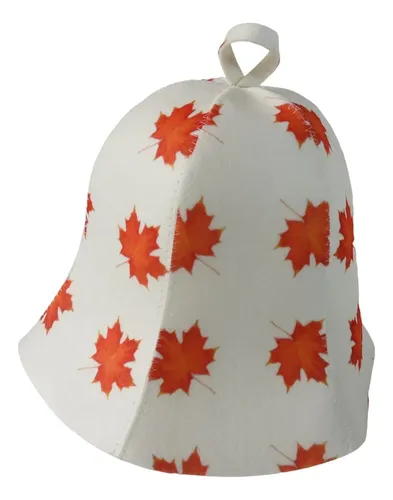 Gorro De Ducha De Baño Banya Cap Sauna Banya Hoja De Arce